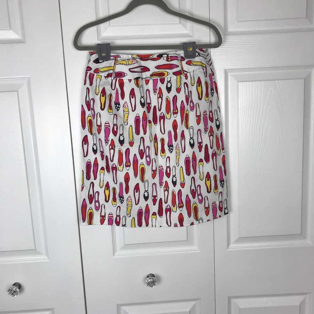 Andrea Viccaro Shoe Print Skirt Size 8 EUC - Picture 8 of 8